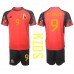 Günstige Belgien Romelu Lukaku #9 Babykleidung Heim Fussballtrikot Kinder WM 2022 Kurzarm (+ kurze hosen)